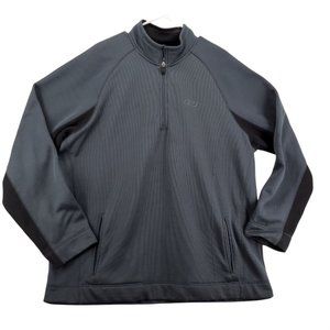 RBX Sweatshirt Men's Long Sleeve Quarter Zipper High Neck Pullover Gray 2XL